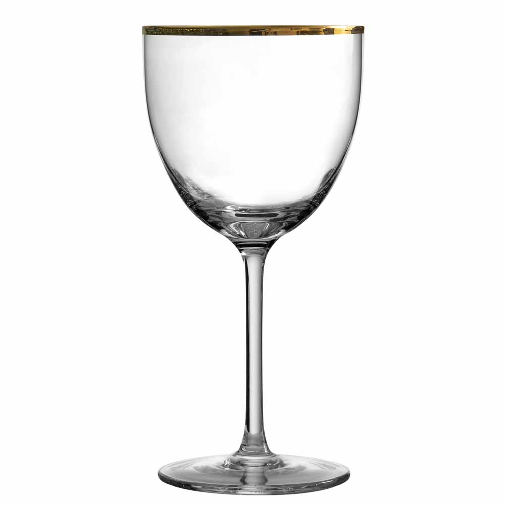 Gold Rim Nick & Nora Glass 17cl